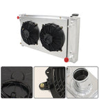 CC369 For Chevy C10/20/30 Pickup Suburban 1967 1968-72 4 Row Radiator+Fan Shroud