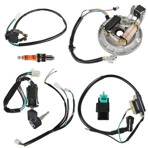 New Wiring Harness Loom Ignition Coil CDI Magneto Stator 50-140cc Dirt Pit Bike