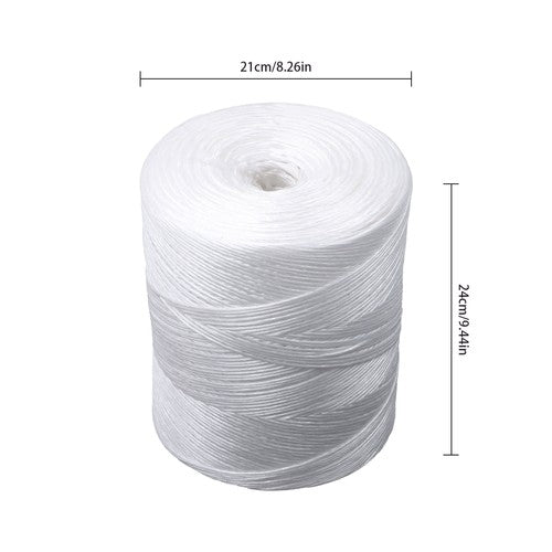 6300ft 156lbs Tensile Strength Polypropylene Tying Twine white, Polypropylene