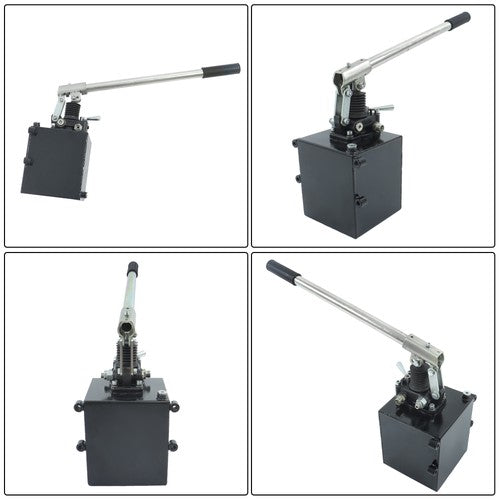 Hydraulic Piston Hand Pump 2.7 Cid 5 Quart With Valve For Double Acting Cylinder