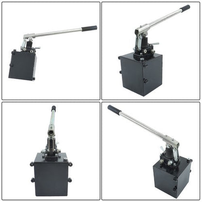 Hydraulic Piston Hand Pump 2.7 Cid 5 Quart With Valve For Double Acting Cylinder