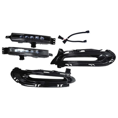 Front LED Conversion DRL Fog Lights Lamps Pair for 2016-2018 for Honda HR-V HRV
