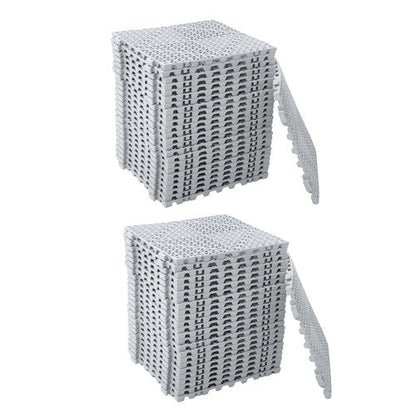 50PCS 12 x 12in Interlocking Drainage Floor Tiles Modular Interlocking Tile Gray