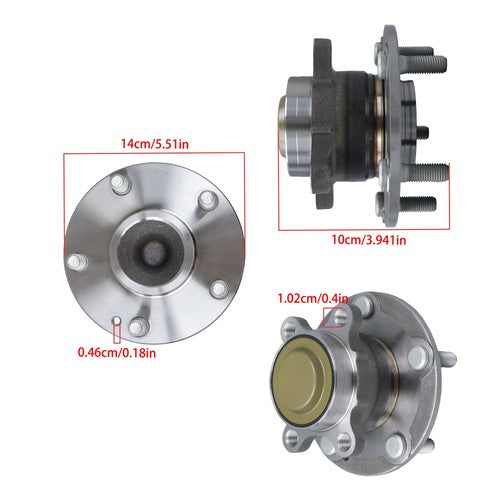 Rear Wheel Bearing & Hub Assembly For Honda Civic 2016-2025 Insight 2019-2022