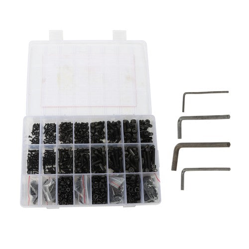 1600Pack alloy steel metric screw and nut combination kit M2 M3 M4 M5 With Box