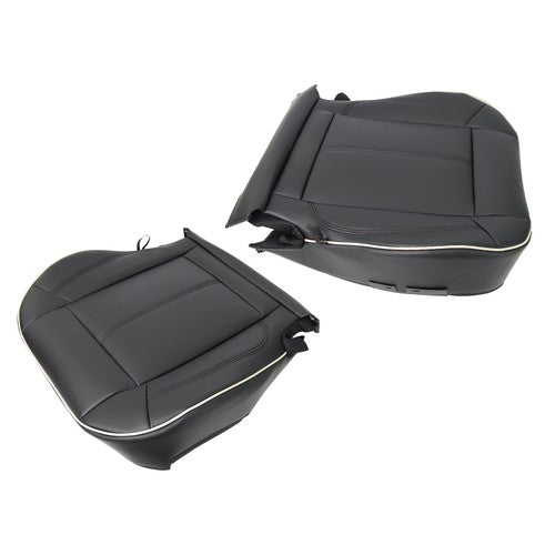 NEW Black Leather For Hummer H3 2006-2010 Driver&passenger Bottom Seat Cover