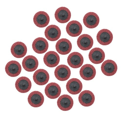 Surface Conditioning Quick Change Discs, 2" Red (Medium) Prep Pad - 25 Pack