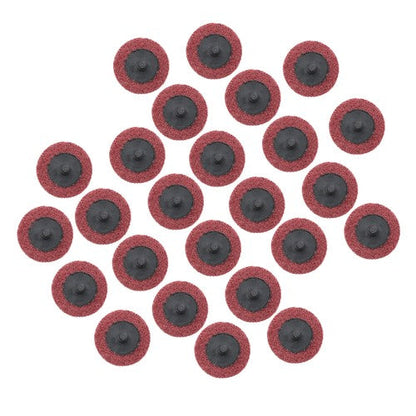 Surface Conditioning Quick Change Discs, 2" Red (Medium) Prep Pad - 25 Pack
