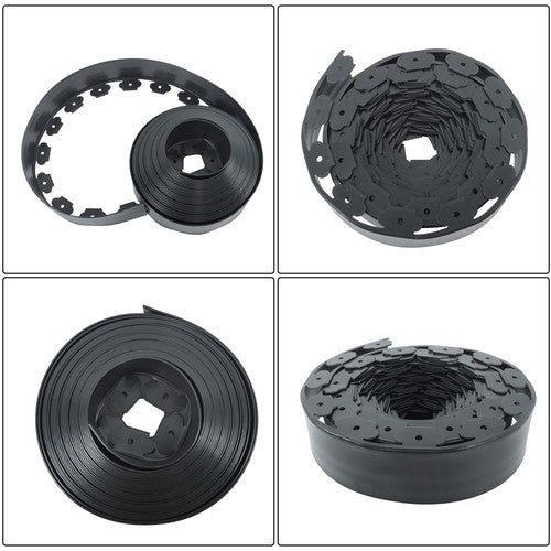 60pcs Anchoring Spik L-shaped 60FT Garden Edge Lawn Grass Stone Isolation Strip