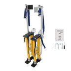 24"-40" Aluminum Drywall Tool Yellow Adjustable Height Stilts For Painter Taping