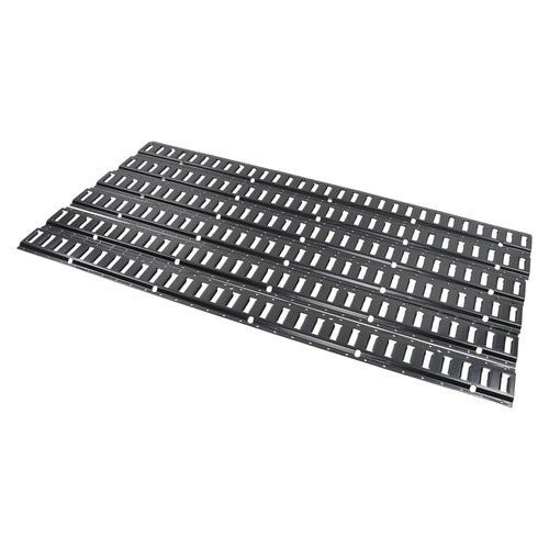Heavy Duty 6 Pack 5FT E Track Rails Carbon Steel Black Powder Coated Universal