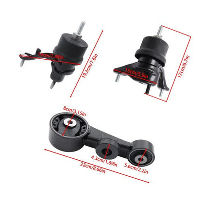 3PC Front Engine Motor Mount For Lexus ES350 Automatic Transmission 3.5L 07-12