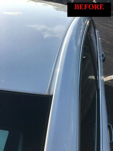 Black Roof Top Drip Trim Molding for 2005-2015 Toyota Tacoma Double Cab 2PCS