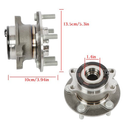 2 Pcs Wheel Hubs Bearings Rear AWD For Mitsubishi Outlander 2014 2015 2016-2020