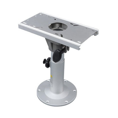 Aluminum Marine Seat Pedestal 13"-19" Adjustable Height Locking With Slide Base