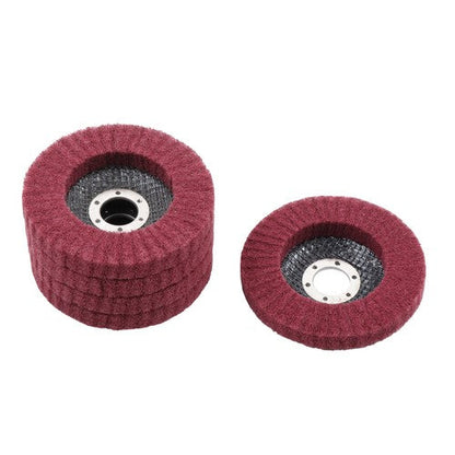 10 Pcs 4-1/2" Scour Flap Discs 320 & 600 Grit Sanding Discs for Angle Grinder