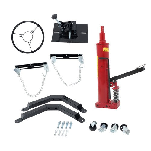 Hydraulic Transmission Jack 2-Stage 1322-1660LBS Capacity 360° Swivel Wheel