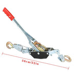 2 Ton Dual Gear Power Puller Ratcheting Gear Pulley System New