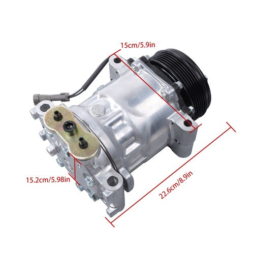 A/C Compressor HT6 Compressor for Chevy Tahoe C1500 K1500 1996 1997 1998 1999