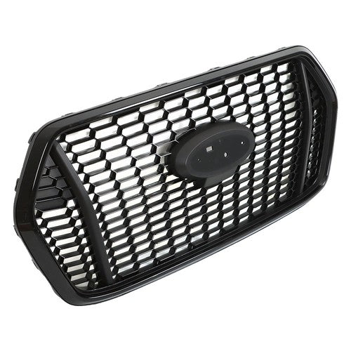 New For Transit T150 T250 T350 2020-2022 Glossy Black Plastic Front Upper Grille