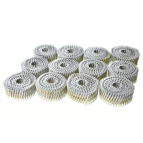 3600Pcs 15Degree Collated Wire Coil Full Round Head Siding Nails 2-1/4” x 0.092”