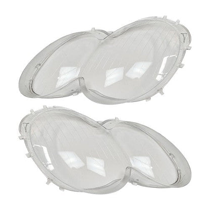 1 Pair Clear Front Headlight Lens Cover for Mercedes Benz W230 2003 2008
