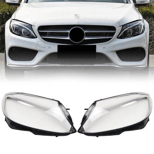 For Mercedes Benz W205 C180 C200 C260L 2014-17 Front Headlight Lens Cover