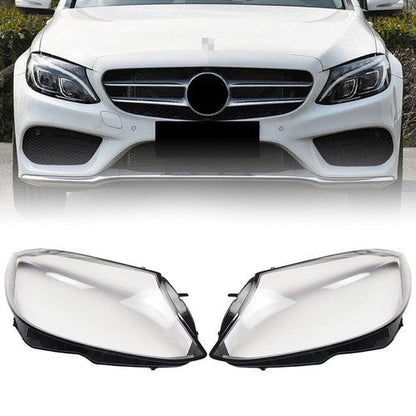 For Mercedes Benz W205 C180 C200 C260L 2014-17 Front Headlight Lens Cover