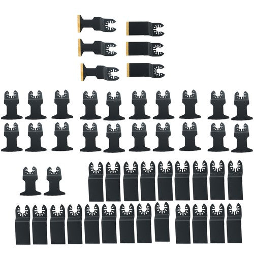 Tool Blades Curved Edge Oscillating Saw Blades 50PCS Titanium Oscillating