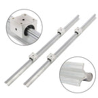 2PCS SBR16-800mm Linear Bearings & 4 PCS SBR16UU Carriage Bearing Blocks New