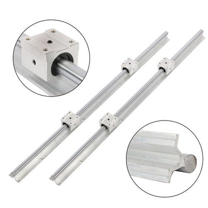 2PCS SBR16-800mm Linear Bearings & 4 PCS SBR16UU Carriage Bearing Blocks New