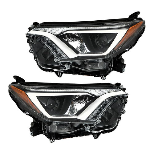 Headlights Halogen For Toyota Rav4 2016 2017 18 Tube Bar Driver+Passenger Side