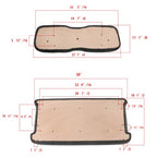 NEW Golf Carts Black Front Seat Bottom + Back Cushion For Club Car DS 2000.5-Up