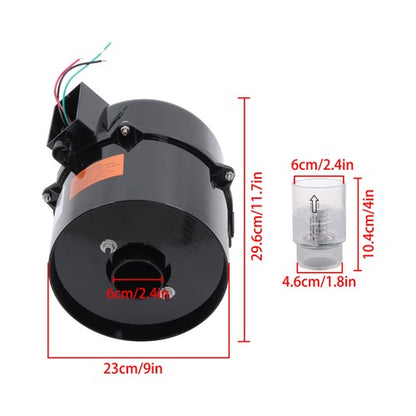Replaces 6310220F Pool Blower 6310241 1HP 120V Spa Air Blower 2.6A Silencer Kit