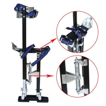 15" - 23" Adjustable Drywall Stilts Painters Walking Finishing Tools Black