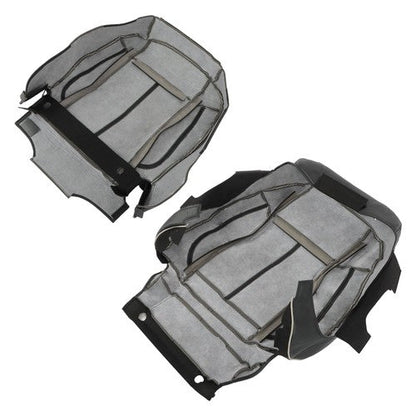 NEW For Hummer H3 2006-10 Driver Seat Cover Cushion+Backrest Black Leather