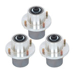 125981 605380 3pcs Blade Spindle For Hustler Fastrak Raptor SDX SD 48" 54" 60"