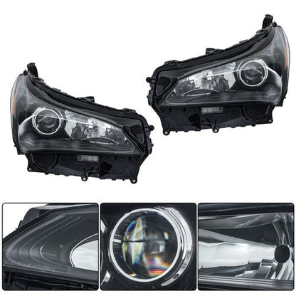 LED+Halogen w/Sport Pkg For 2015-2017 Lexus NX200t Headlights Passenger+Driver