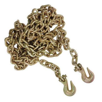 3/8" 20' G70 Tow Chain Tie Down Binder With Grade 70 Hooks New