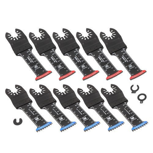 10-piece Extra Long Japanese Tooth Oscillating Saw Blades for Wood Plastic