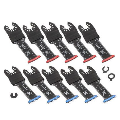 10-piece Extra Long Japanese Tooth Oscillating Saw Blades for Wood Plastic