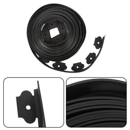 L-shaped Landscape Edging Border Kit 40 FT No-Dig Garden Edge Lawn Border