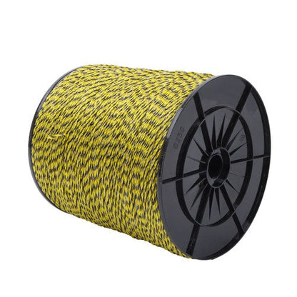 Yellow and Black 5200Ft 1585m 6 Stainless Steel Strands Fence Wire 140 Pounds