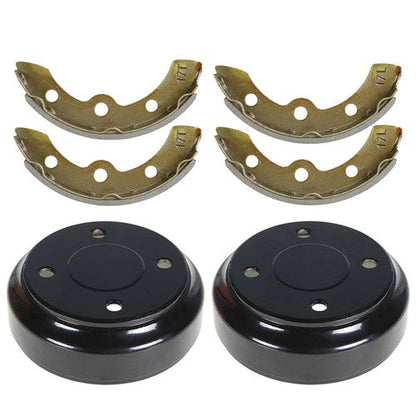 For Club Car DS Precedent Golf Cart 1995+ Brake Drums And Brake Shoe Kit 2004+