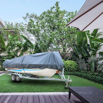 PU 23-24' 102" Boat Cover Marine 600D Polyester Grade Canvas Storage Trailerable