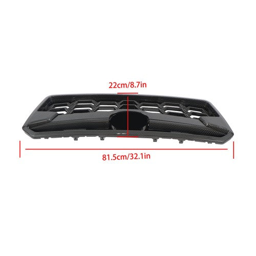 Fit For Subaru Crosstrek 2018-20 Front Bumper Grille Black Carbon Fiber Plastic