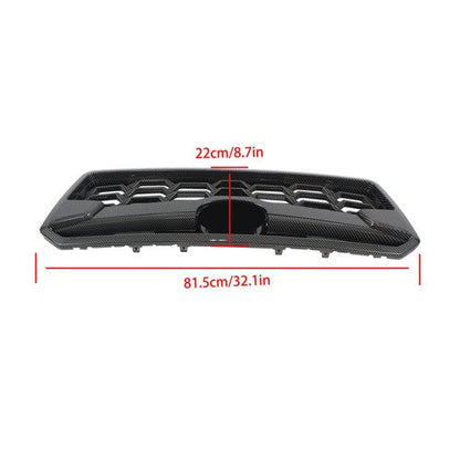 Fit For Subaru Crosstrek 2018-20 Front Bumper Grille Black Carbon Fiber Plastic