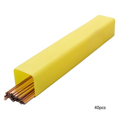 40 Sticks Brazing Rods AWS BCup-1 Phosphor Copper Solder 0.050" × 1/8" × 10"