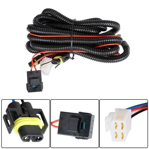 LED Fog Lamps Assembly w/ Switch+Wiring+Cover For Dodge Charger 15-17 LH+RH