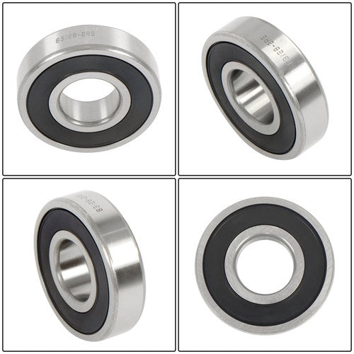 4Pcs 63/28-2RS Bearings 28×68×18mm Double Rubber Seals Deep Groove Ball Bearing